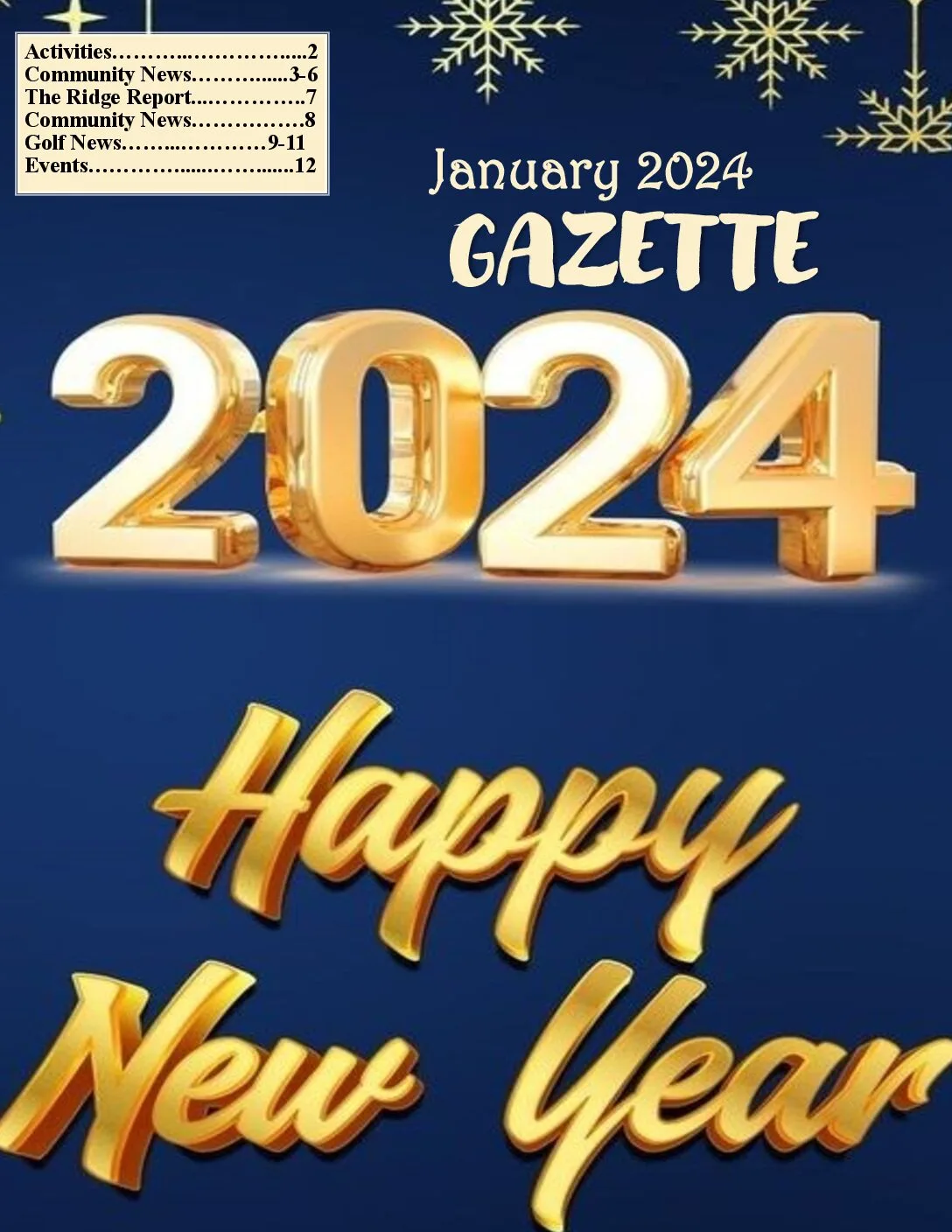 January 2024 Gazette