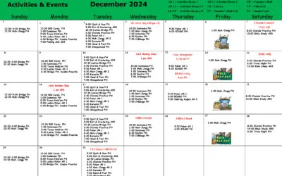 Activities and Events December 2024