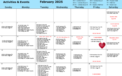 Activities and Events February 2025