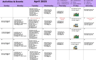 Activities and Events April 2025