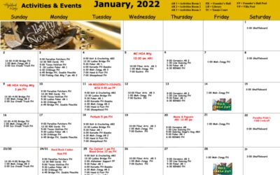 Activities and Events January 2022