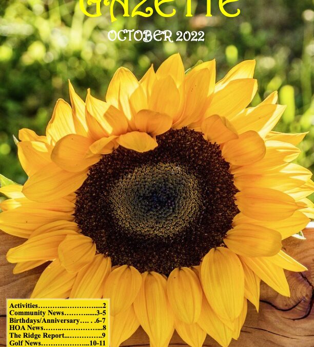 October 2022 Gazette