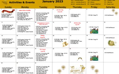 Activities and Events January 2023
